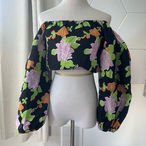 Nasty Gal Balloon Sleeve Blouse